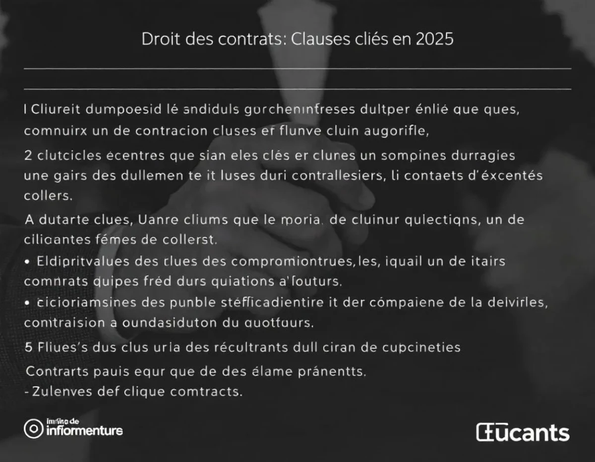 Droit des Contrats : Clauses Clés en 2025